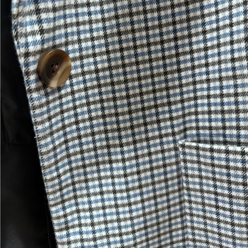 A New Day, size small, checkered navy blazer. - Picture 2 of 4
